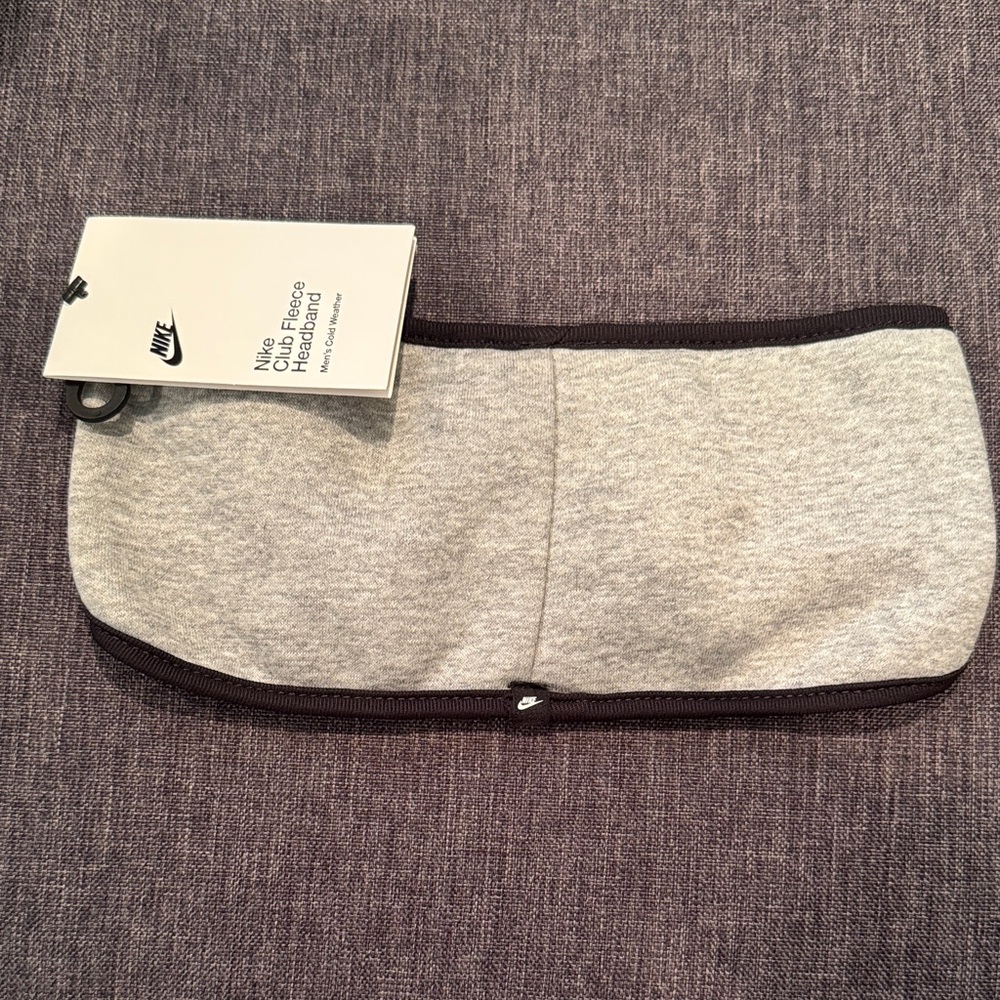 Nike Gray Club Fleece Headband - Picture 2 of 5